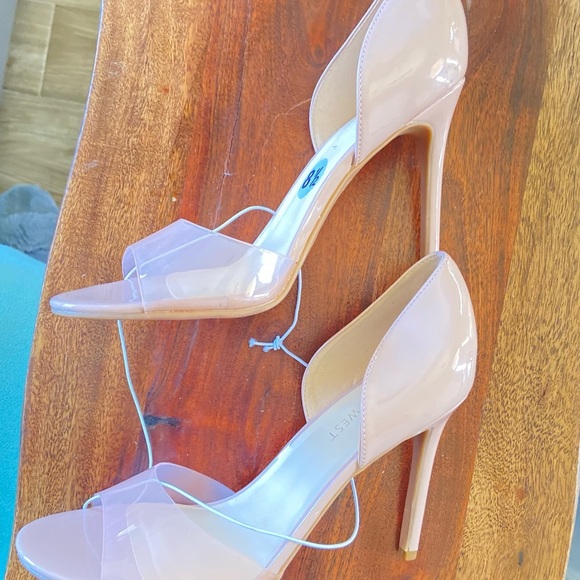 Nine West stiletto clear open toe heels - Picture 8 of 15